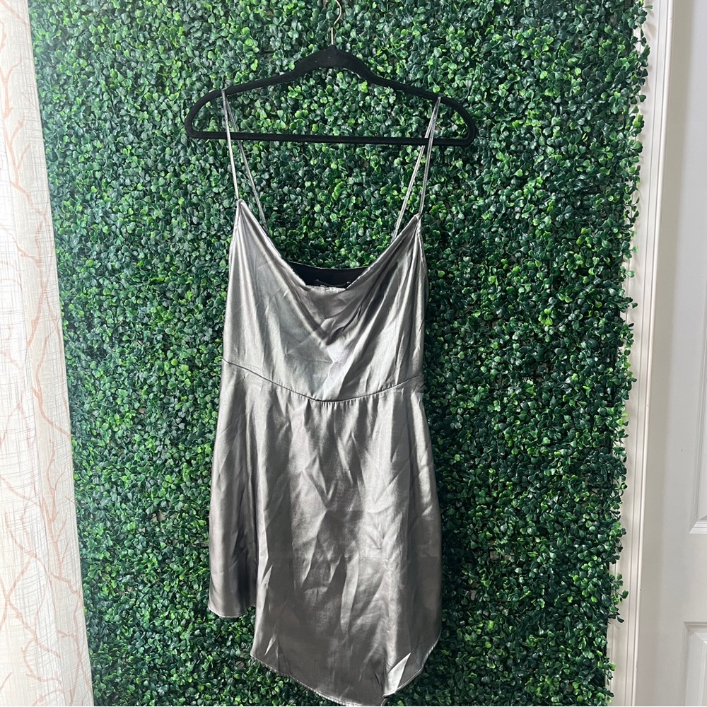 Grey Silver Renaissance Themed Dress
